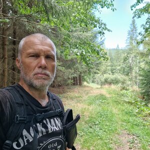 Rastislav Biarinec on the summit of Dudová (2.9.2024 12:20)