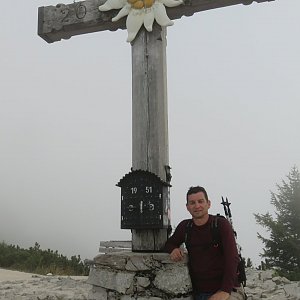 Láďa na vrcholu Kehlstein (14.9.2019 19:15)