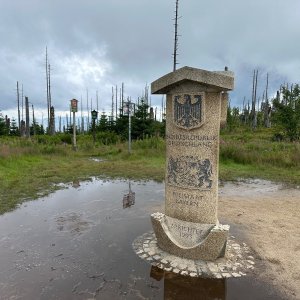 akam na vrcholu Trojmezí CZ-DE-AT (28.7.2025 13:21)