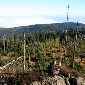 Bouřka na vrcholu Ostrý - S vrchol I (4.10.2014 7:56)