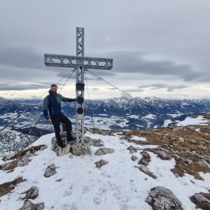 Blazik5 on the summit of Hoher Nock (24.1.2026 13:20)