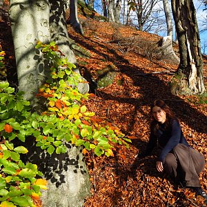 Iveta Válová na vrcholu Bínův vrch (30.10.2019 10:54)