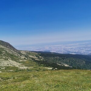 Raduš Nováková on the summit of Černi vrch (15.7.2024 12:00)