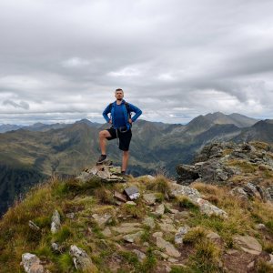 Jiří Králík on the summit of Schafspitze (29.8.2026 15:00)