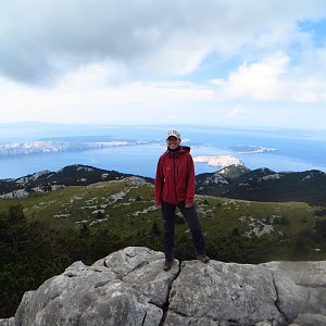 Iveta Válová on the summit of Vučjak (2.9.2018 13:25)