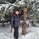 Jaroslava Bašová na vrcholu Malá Stolová (23.1.2022 8:25)