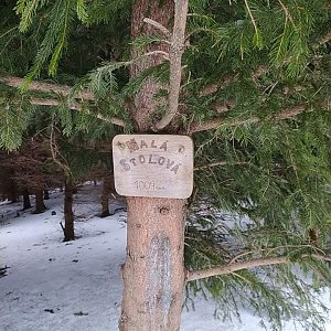 valach1984 na vrcholu Malá Stolová (22.2.2022 13:05)