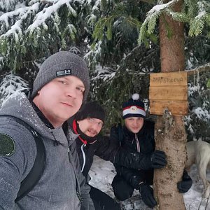 Lukáš, Vojta, a Martin Maupi Day na vrcholu Malá Stolová (19.1.2020 16:38)