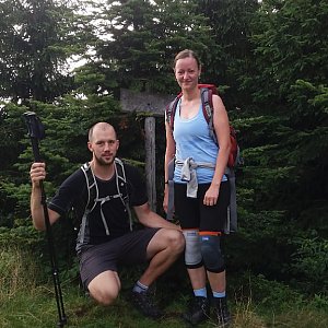 Paja&Tom na vrcholu Malá Stolová (15.7.2018 8:51)