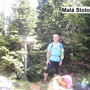 Čestmír Kubíček na vrcholu Malá Stolová (16.7.2018 14:10)