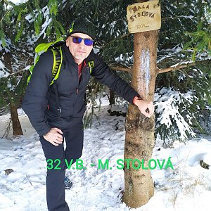 Aleš Sýkora na vrcholu Malá Stolová (9.1.2021 12:59)