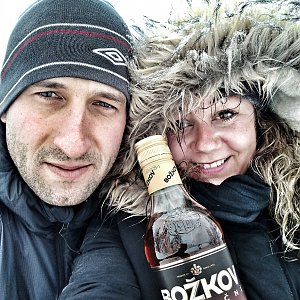 Pažitka team na vrcholu Malá Stolová (12.1.2019 12:30)