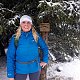 Lenka Pojslová na vrcholu Malá Stolová (24.1.2021)