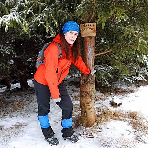 Dana na vrcholu Malá Stolová (6.2.2021 20:37)