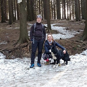 Miroslav Marek na vrcholu Malá Stolová (25.2.2021 6:30)