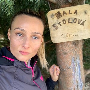 Vk1104 na vrcholu Malá Stolová (26.2.2021 11:31)