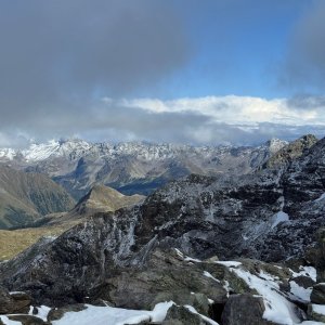 Martin Malý on the summit of Sas Queder (5.9.2025 16:20)