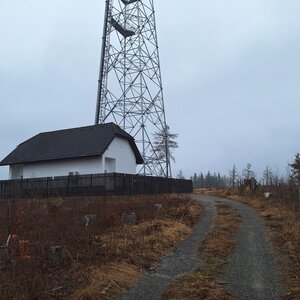 Cyklista 73 on the summit of Mešnice (29.2.2024 8:14)