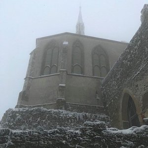 Maca na vrcholu Bezděz (8.1.2021 12:30)