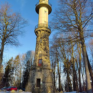 Radek Vohryzka on the summit of Ungerberg (5.2.2023 8:22)