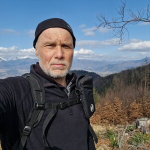 Rastislav Biarinec on the summit of Prievaly (8.3.2024 12:56)