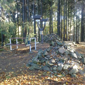 Fin on the summit of Strážiště (4.11.2023 10:37)