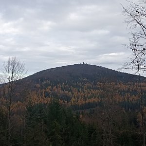 Zuza na vrcholu Blaník 