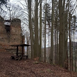 Zuza na vrcholu Blaník (28.3.2021 11:21)