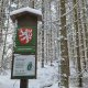Jirka Zajko on peak Malinská skála (19.2.2026)