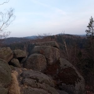 Iveta Válová on the summit of Dračí vrch (9.3.2025 17:41)