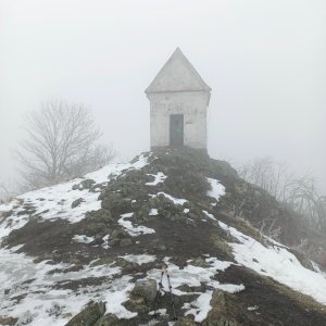 Petr Wendler on the summit of Zebín (18.1.2025 9:36)
