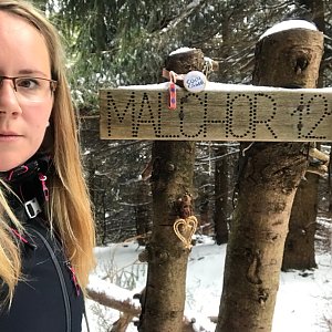 Kristýna na vrcholu Malchor (13.5.2020 8:05)