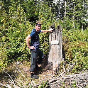 Pavel a Lukáš na vrcholu Nad Kršlí (19.8.2019 13:58)