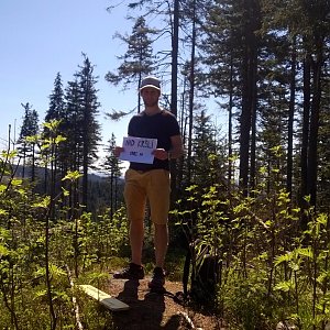 Jack Skurello na vrcholu Nad Kršlí (21.4.2018 13:04)