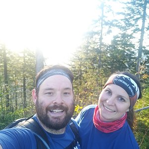 Jakub Špaček na vrcholu Nad Kršlí (18.9.2020 8:49)