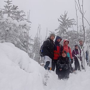 Michal Dimun na vrcholu Nad Kršlí (14.1.2021 10:06)