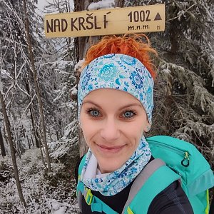 Ivka na vrcholu Nad Kršlí (28.2.2021 11:24)