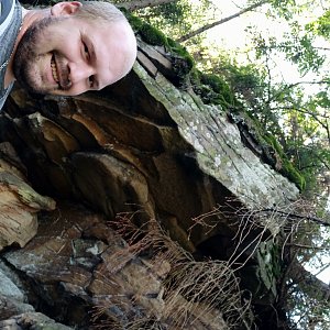 Petr Petrik na vrcholu Nad Kršlí (9.9.2021 15:27)