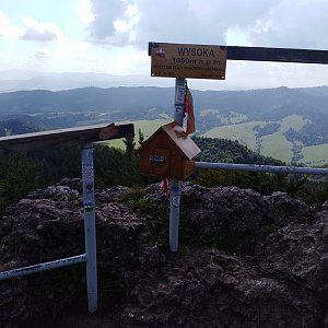 Jozef Farkaš on the summit of Vysoké Skalky (7.9.2018 12:05)
