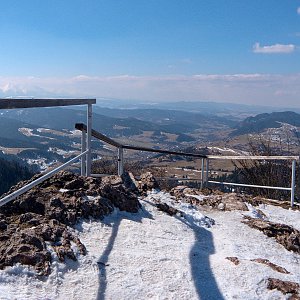 Ľuboš on the summit of Vysoké Skalky (25.3.2018 10:54)
