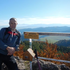Rastislav Biarinec on the summit of Vysoké Skalky (13.10.2019 12:32)