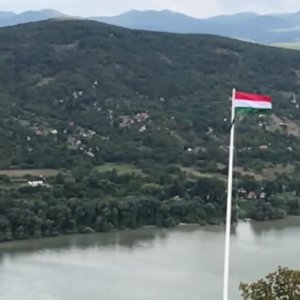 Ondřej Garaj on the summit of Várhegy (1.7.2018 13:05)