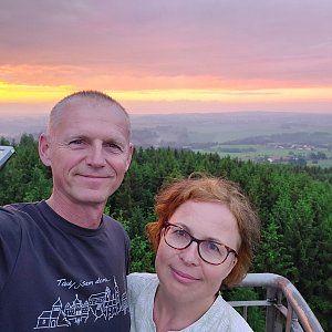 Jar Faldy on the summit of Rosička (4.6.2022 20:51)