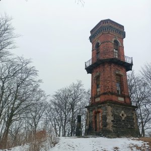 Petr Wendler on the summit of Kottmar (23.2.2025 10:42)