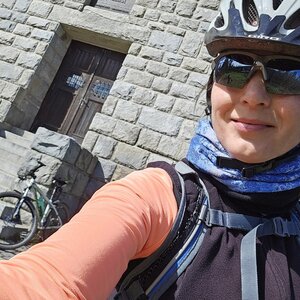 Marcela Kubíčková on the summit of Strážiště (17.3.2024 12:14)