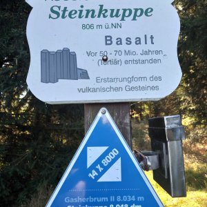 Nojby on the summit of Steinkuppe (26.9.2026 10:27)