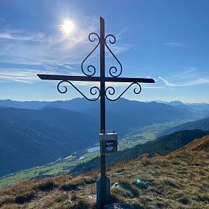 Martin Malý on the summit of Blaseneck (25.9.2021 16:50)