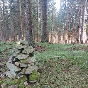 Cyklista 73 on the summit of Kupa (16.5.2023 6:15)