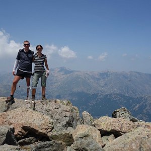 Iveta Válová on the summit of Monte d'Oro (5.7.2015)