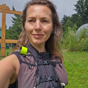Marcela Kubíčková on the summit of Tobolovci (3.8.2025 11:40)